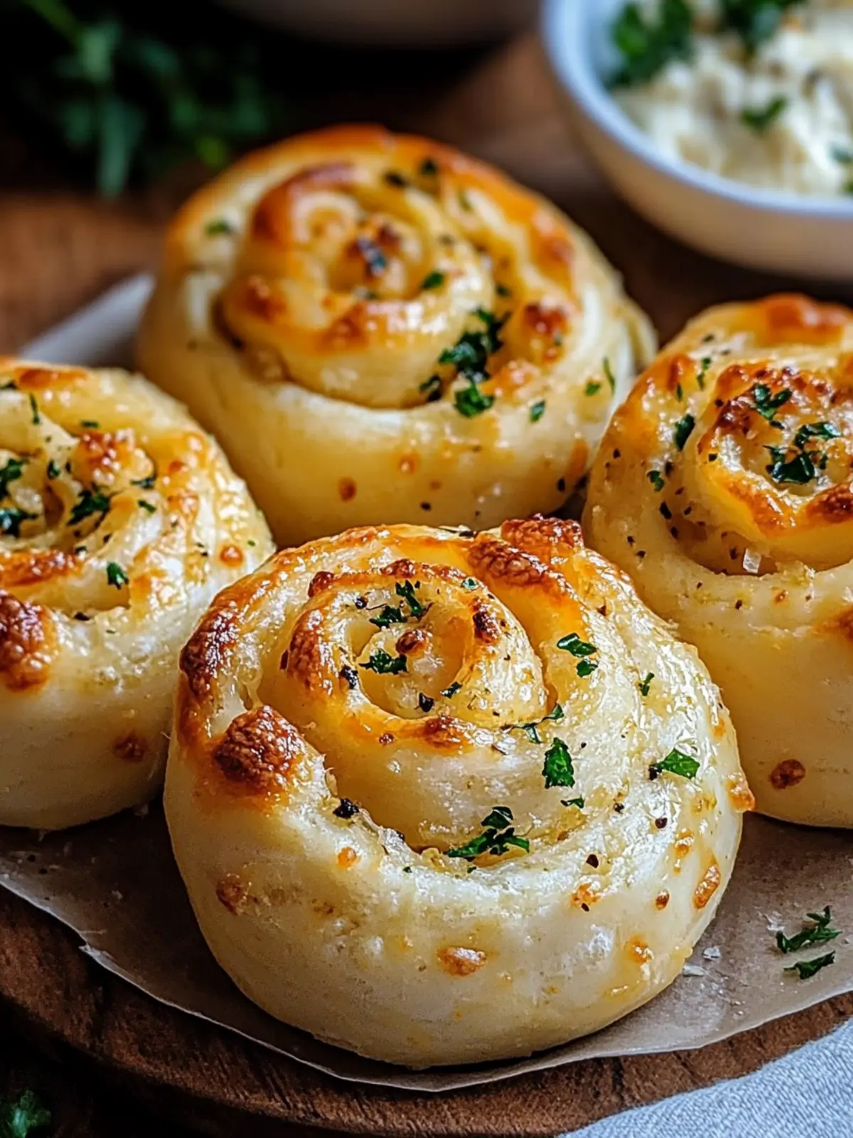 Garlic Cheese Rolls: Indulge in Soft, Cheesy Perfection 3 Garlic Cheese Rolls
