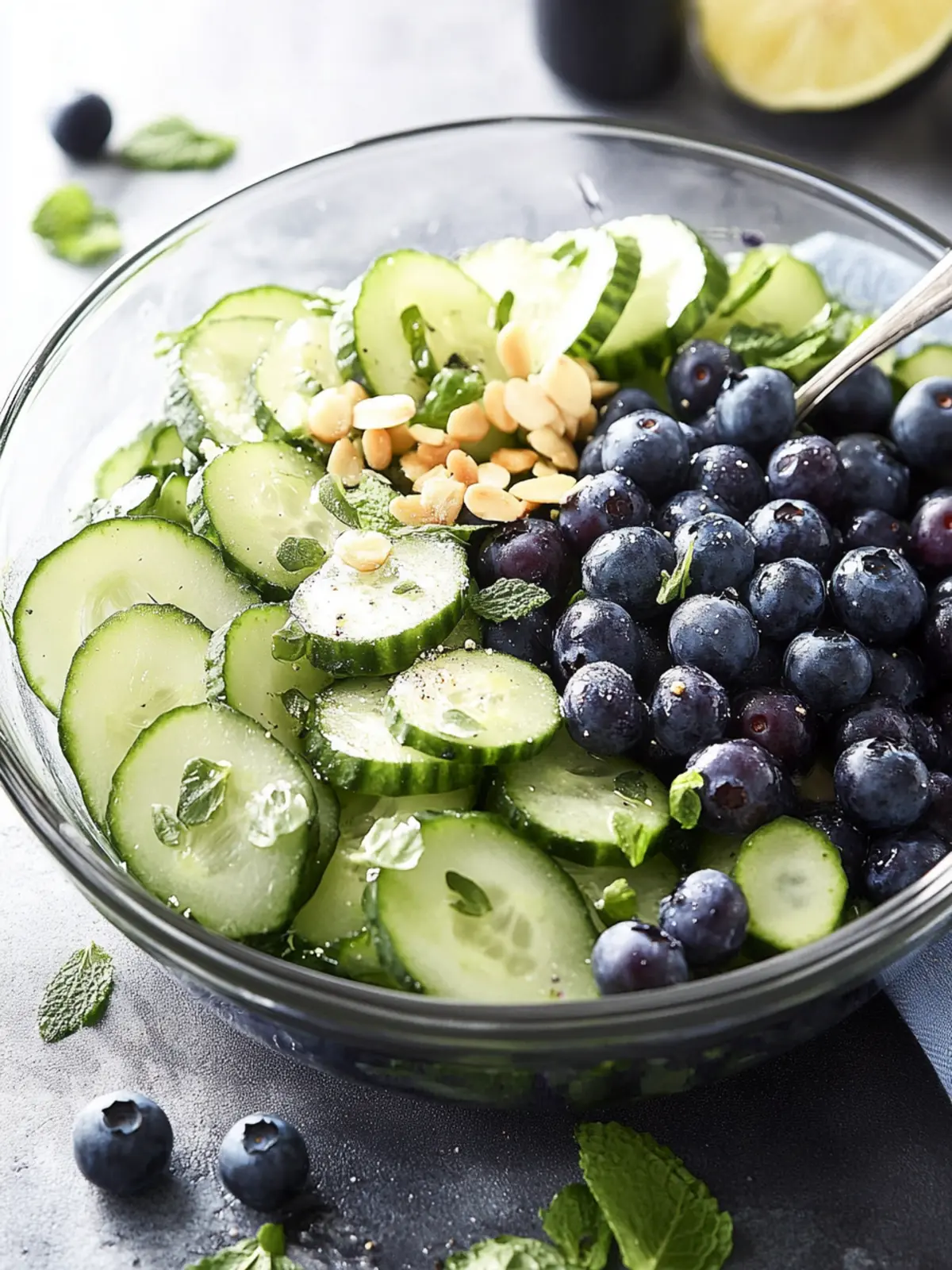Crisp Cucumber Blueberry Salad for Summer Bliss 4 Cucumber Blueberry Salad