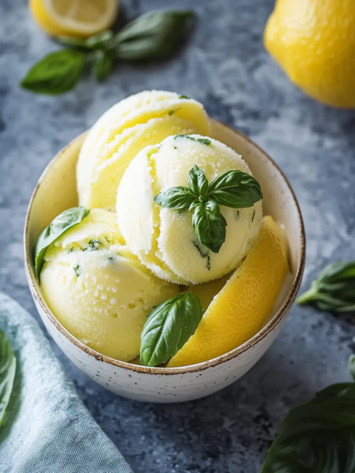 Delicious Lemon Basil Sorbet: Your Ultimate Summer Refreshment 4 Lemon Basil Sorbet