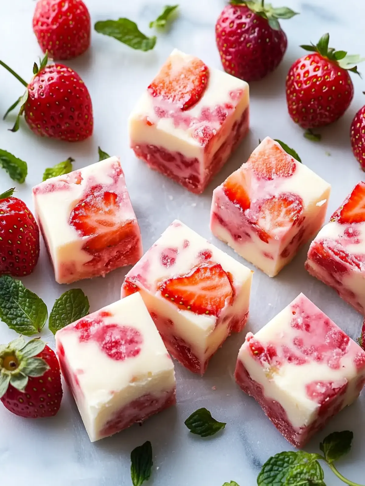 Strawberries and Cream Fudge