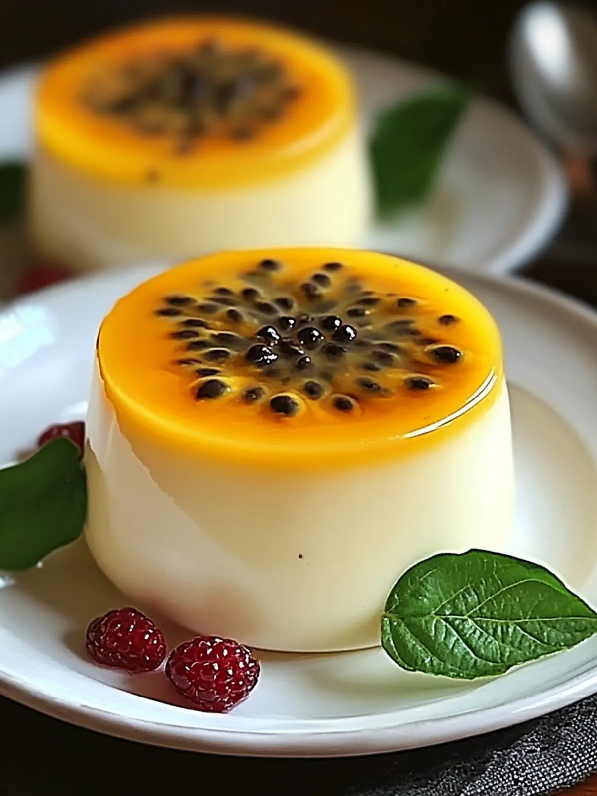 Passion Fruit Panna Cotta - A Tropical Twist for Summer Bliss 4 Passion Fruit Panna Cotta