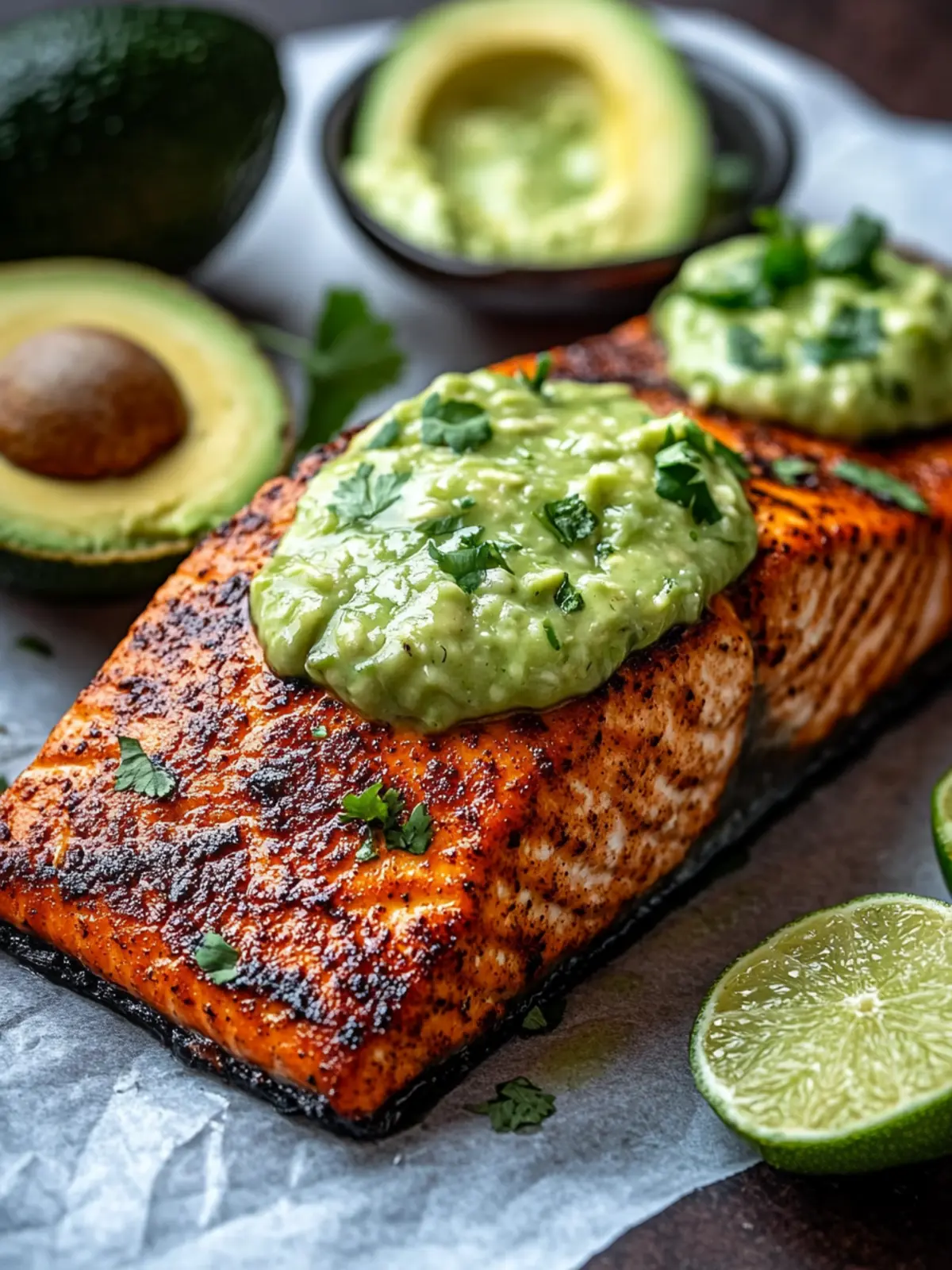 Baked Cajun Salmon and Avocado Lime Sauce for Busy Nights 3 Baked Cajun Salmon And Avocado Lime Sauce
