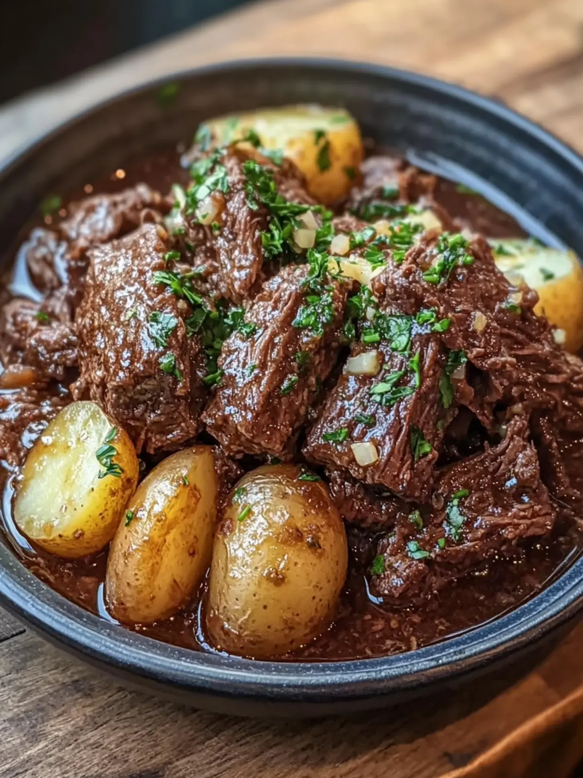 Slow Cooker Garlic Butter Beef with Potatoes: Ultimate Comfort Meal 4 Slow Cooker Garlic Butter Beef with Potatoes