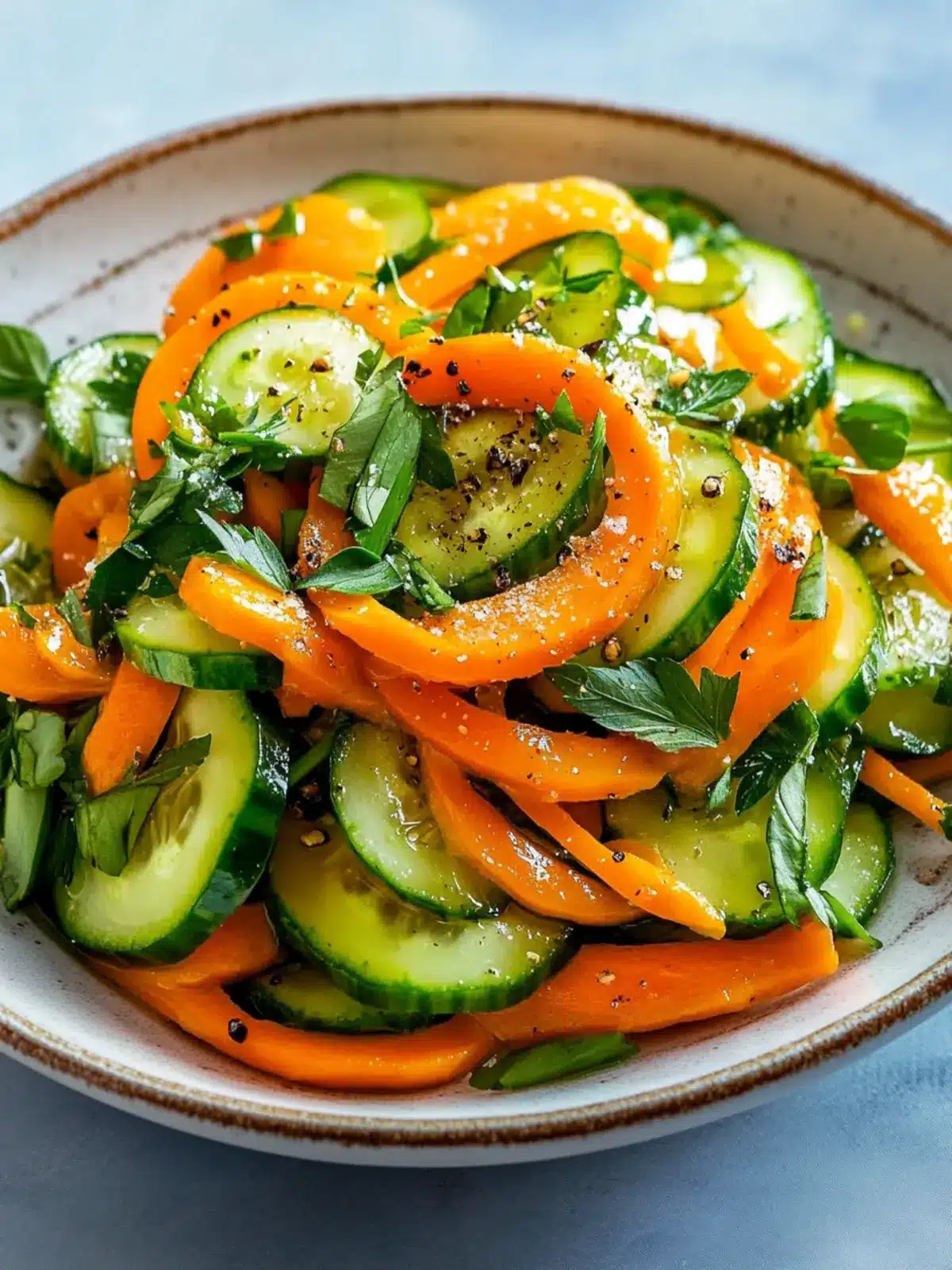 Spicy Cucumber Carrot Salad for a Refreshing Summer Twist 3 Cucumber Carrot Salad