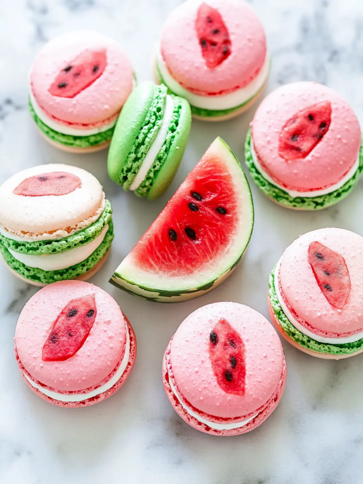 Watermelon Macarons: Refreshing Summer Sweets to Wow Friends 3 Watermelon Macarons