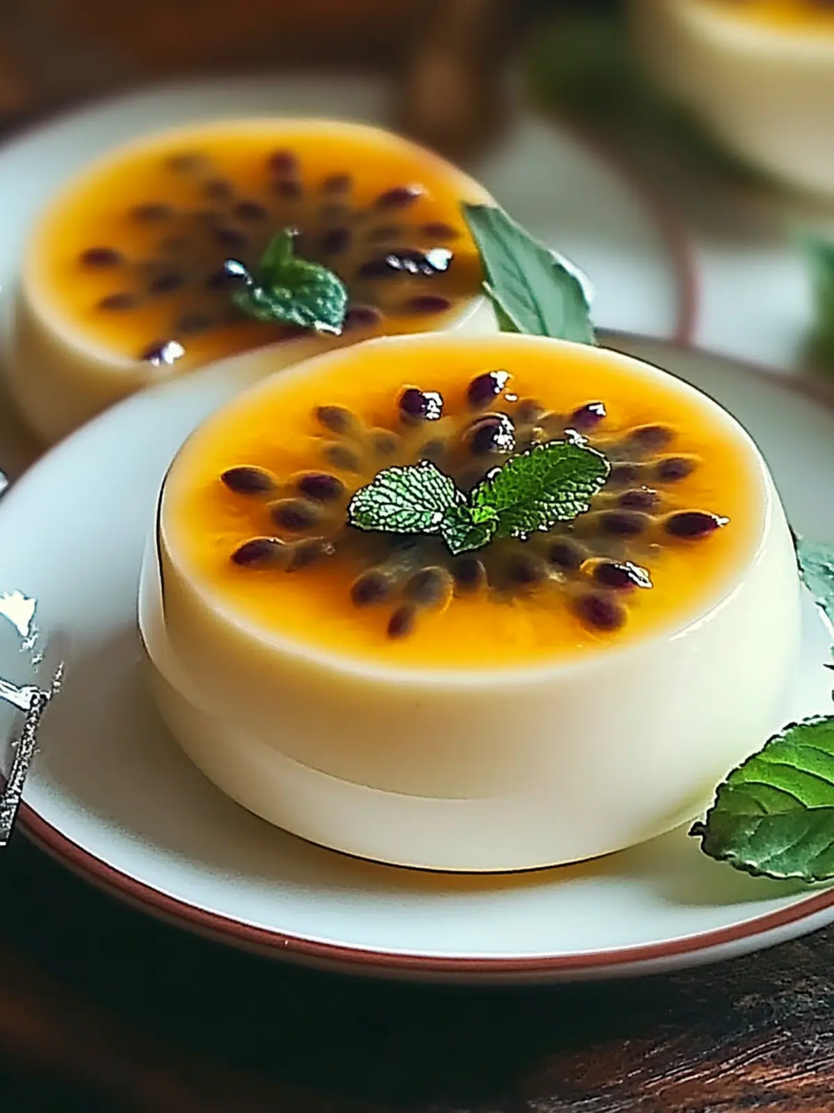 Passion Fruit Panna Cotta - A Tropical Twist for Summer Bliss 3 Passion Fruit Panna Cotta