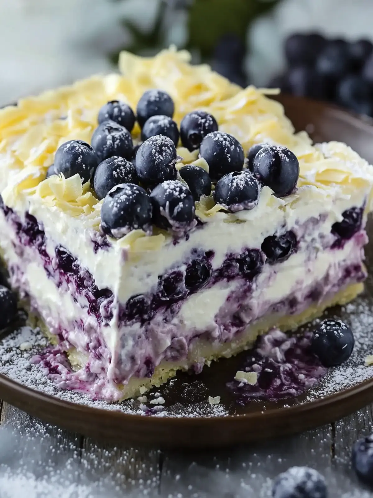 Irresistible White Chocolate Blueberry Lasagna for Summer Bliss 2 White Chocolate Blueberry Lasagna