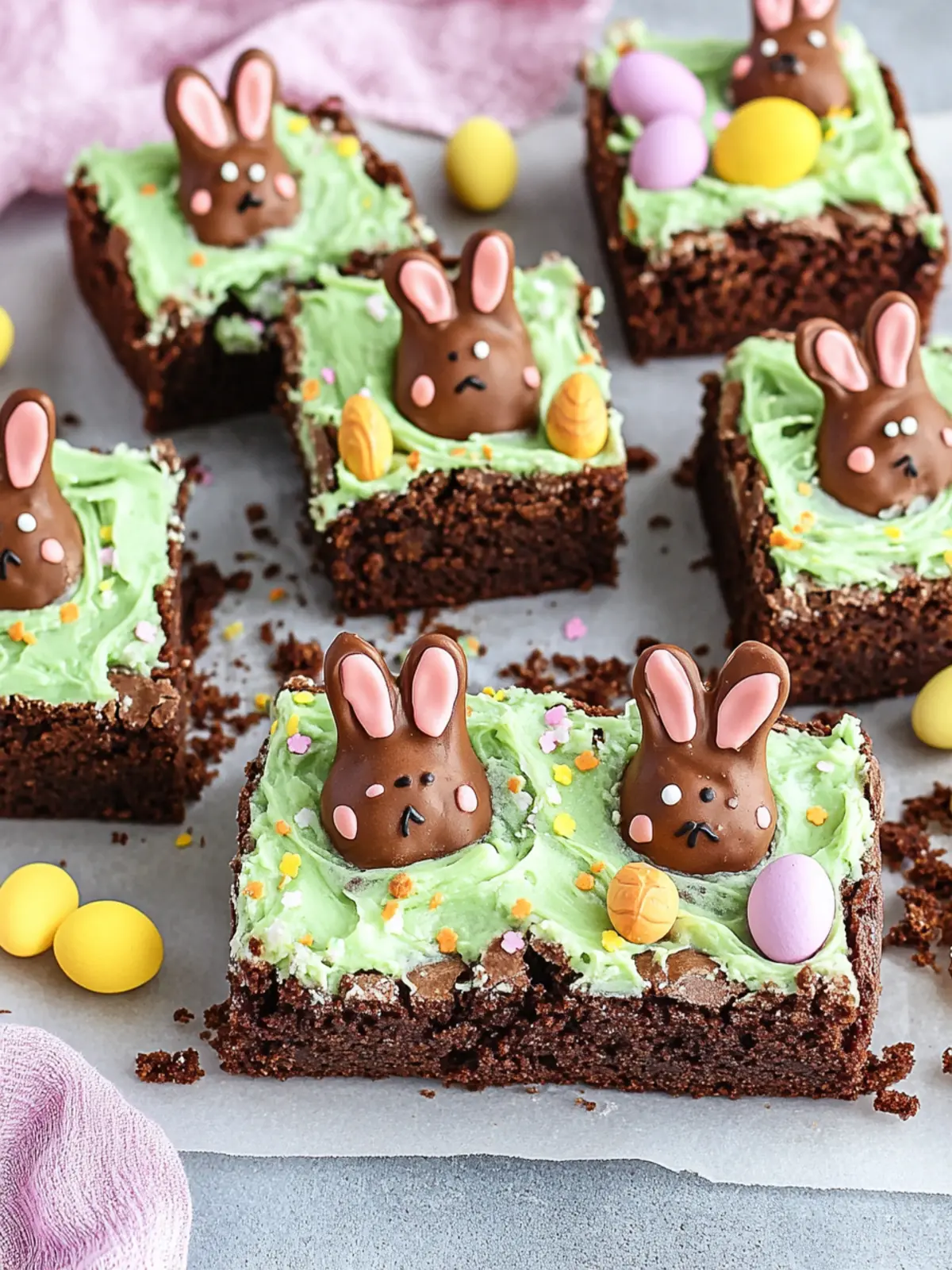 Sweet Easter Bunny Brownies: A Festive Spring Treat 2 Easter Bunny Brownies