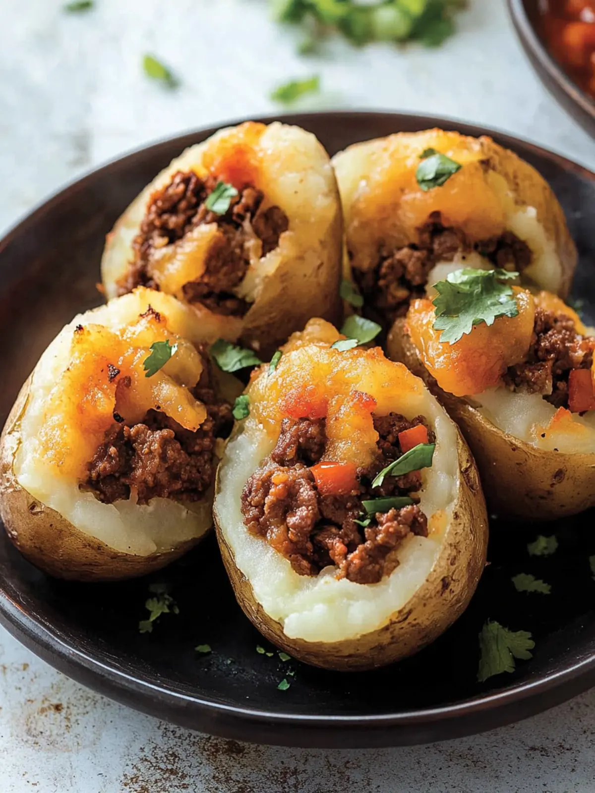 Crispy Colombian Papas Rellenas: Savory Beef Bliss Await! 4 Colombian Papas Rellenas (Beef Stuffed Potatoes)