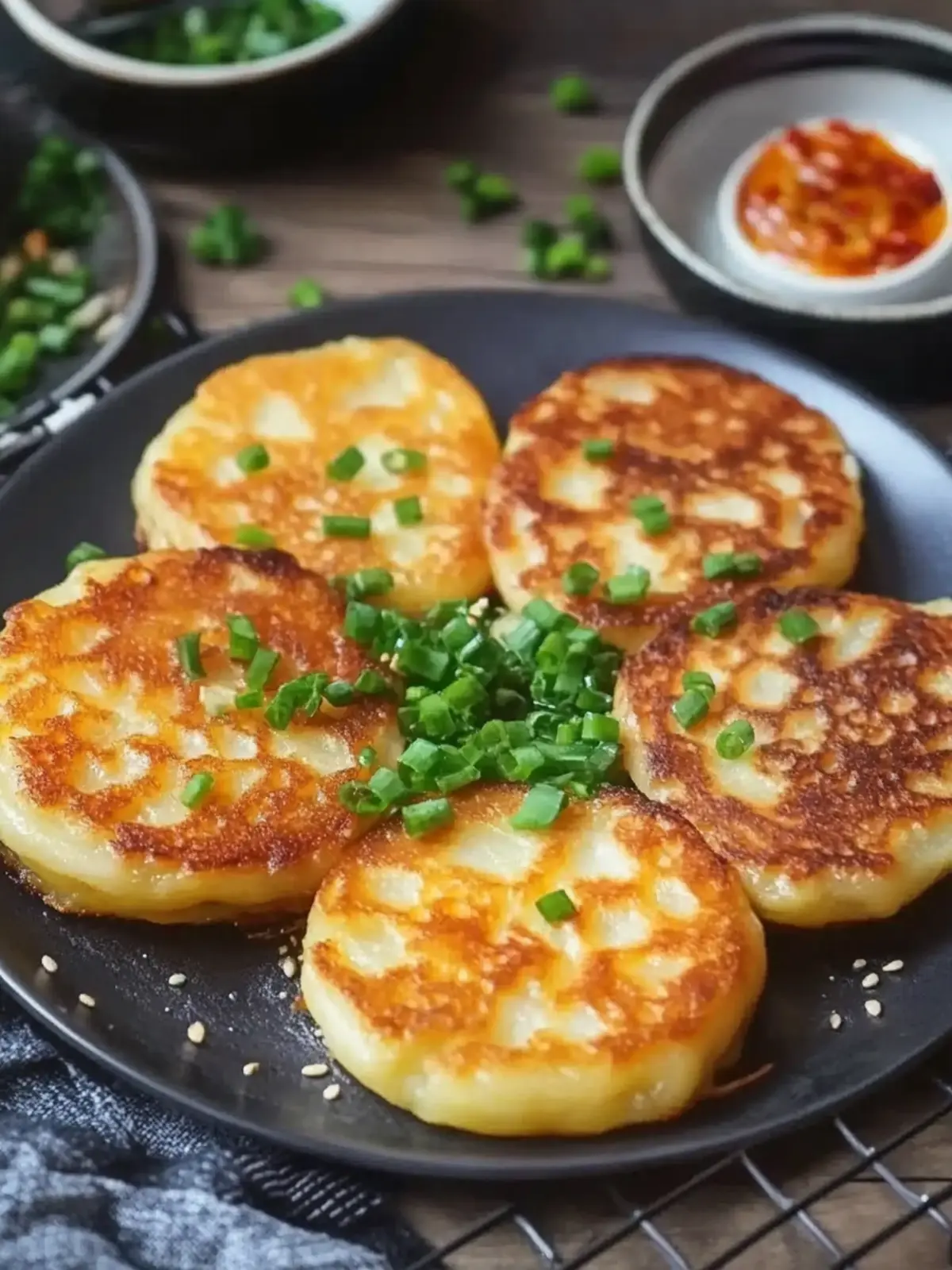 Crispy Korean Cheese Potato Pancakes You'll Love to Make 3 Korean Cheese Potato Pancakes