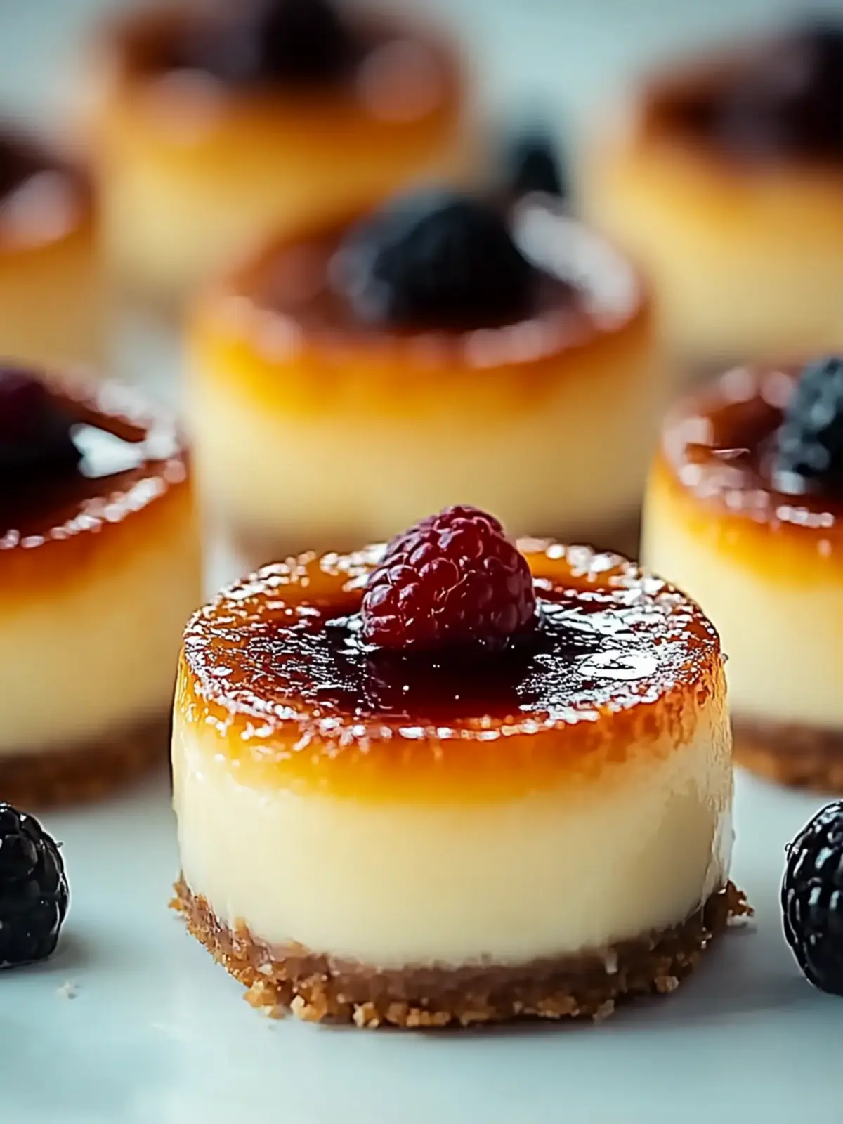 Mini Creme Brulee Cheesecakes for Effortless Elegance at Home 2 Mini Creme Brulee Cheesecakes