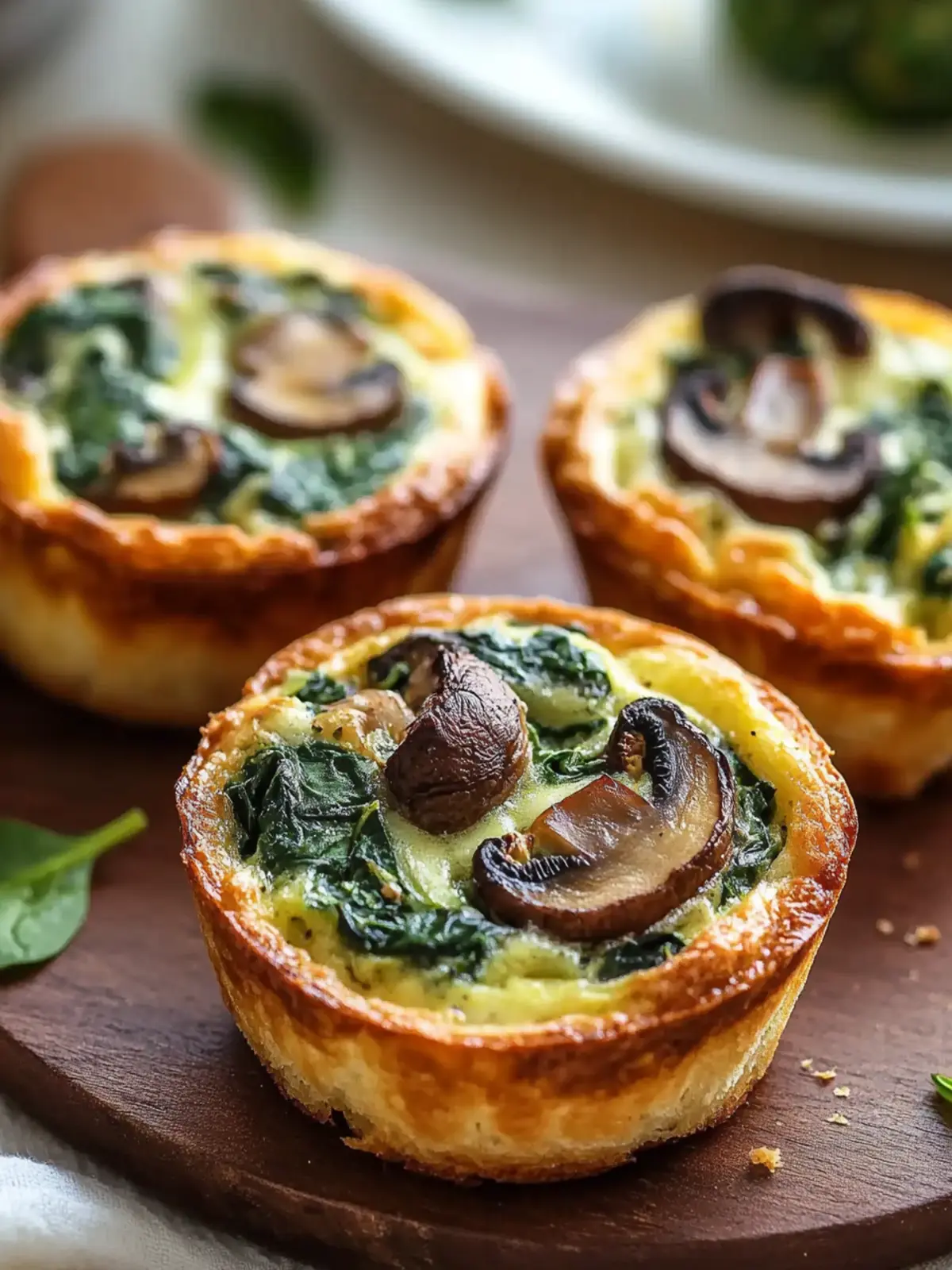 Savory Spinach and Mushroom Quiche Muffins for Busy Mornings 3 Spinach and Mushroom Quiche Muffins