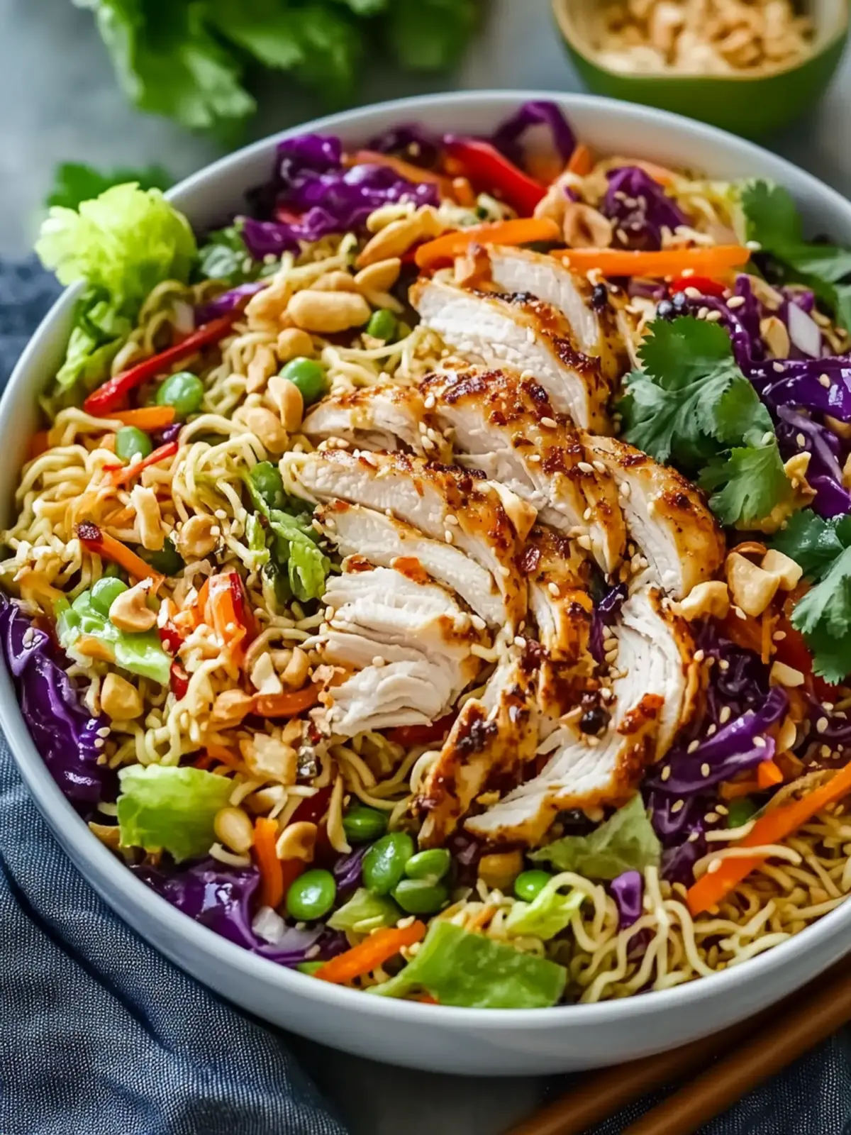 Ultimate Asian Ramen Noodles Chicken Salad: Deliciously Crunchy