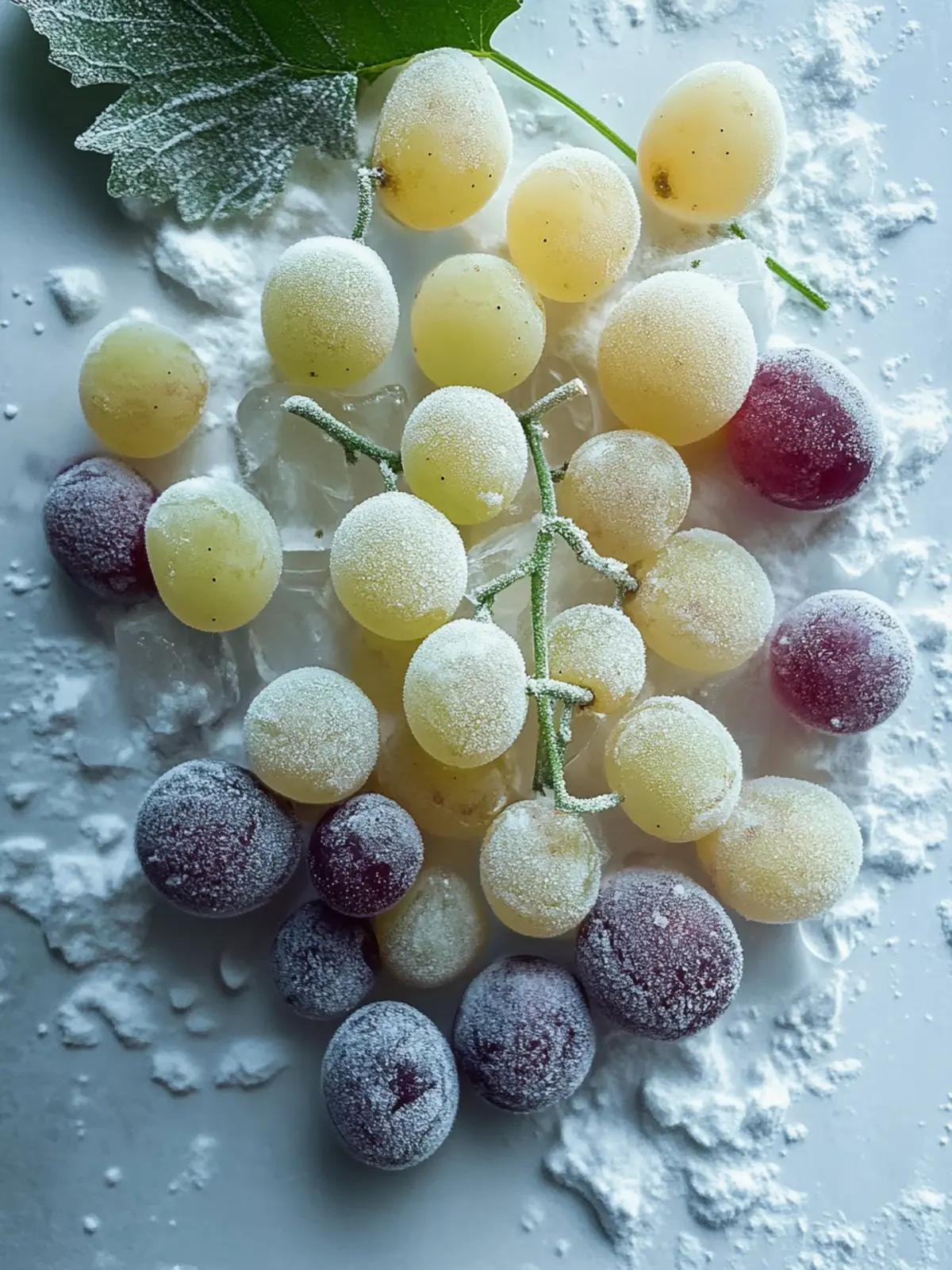 Sweet Frozen Grapes with Jello Powder for Guilt-Free Snacking 3 Sweet Frozen Grapes with Jello Powder