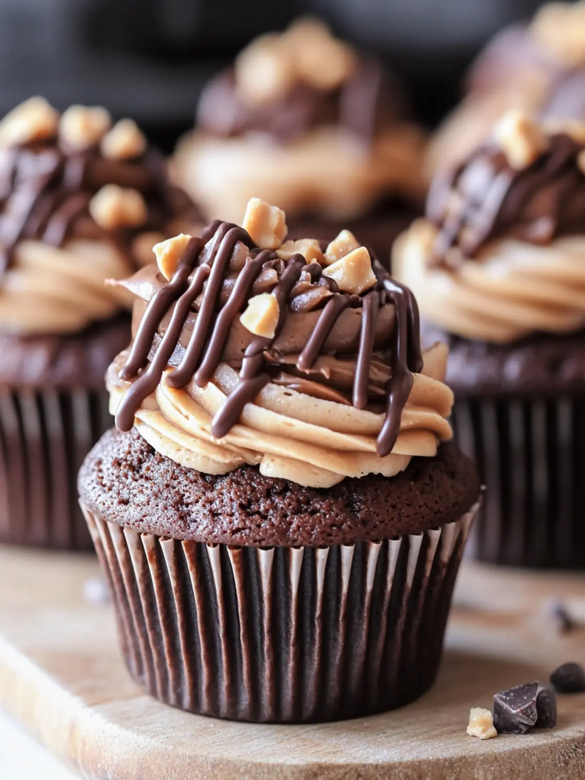 Decadent Chocolate Peanut Butter Cupcakes You Must Try! 5 Chocolate Peanut Butter Cupcakes