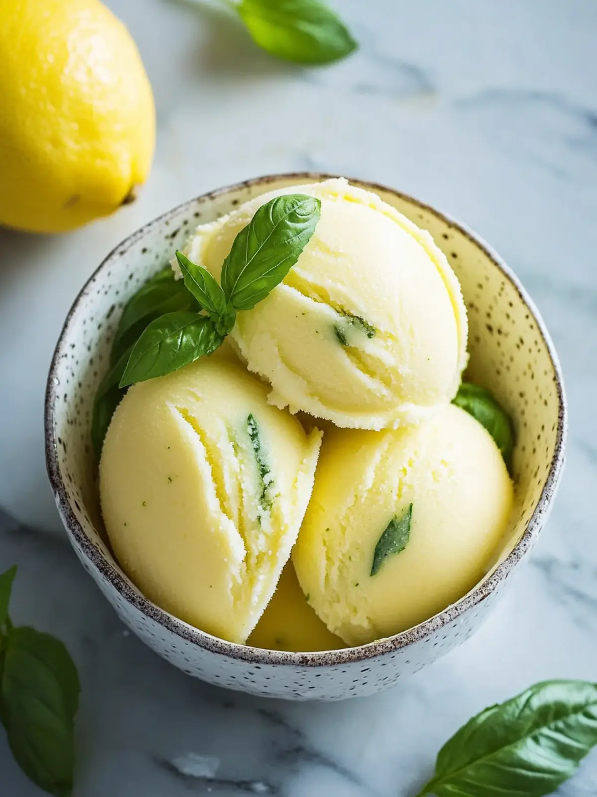 Delicious Lemon Basil Sorbet: Your Ultimate Summer Refreshment 3 Lemon Basil Sorbet