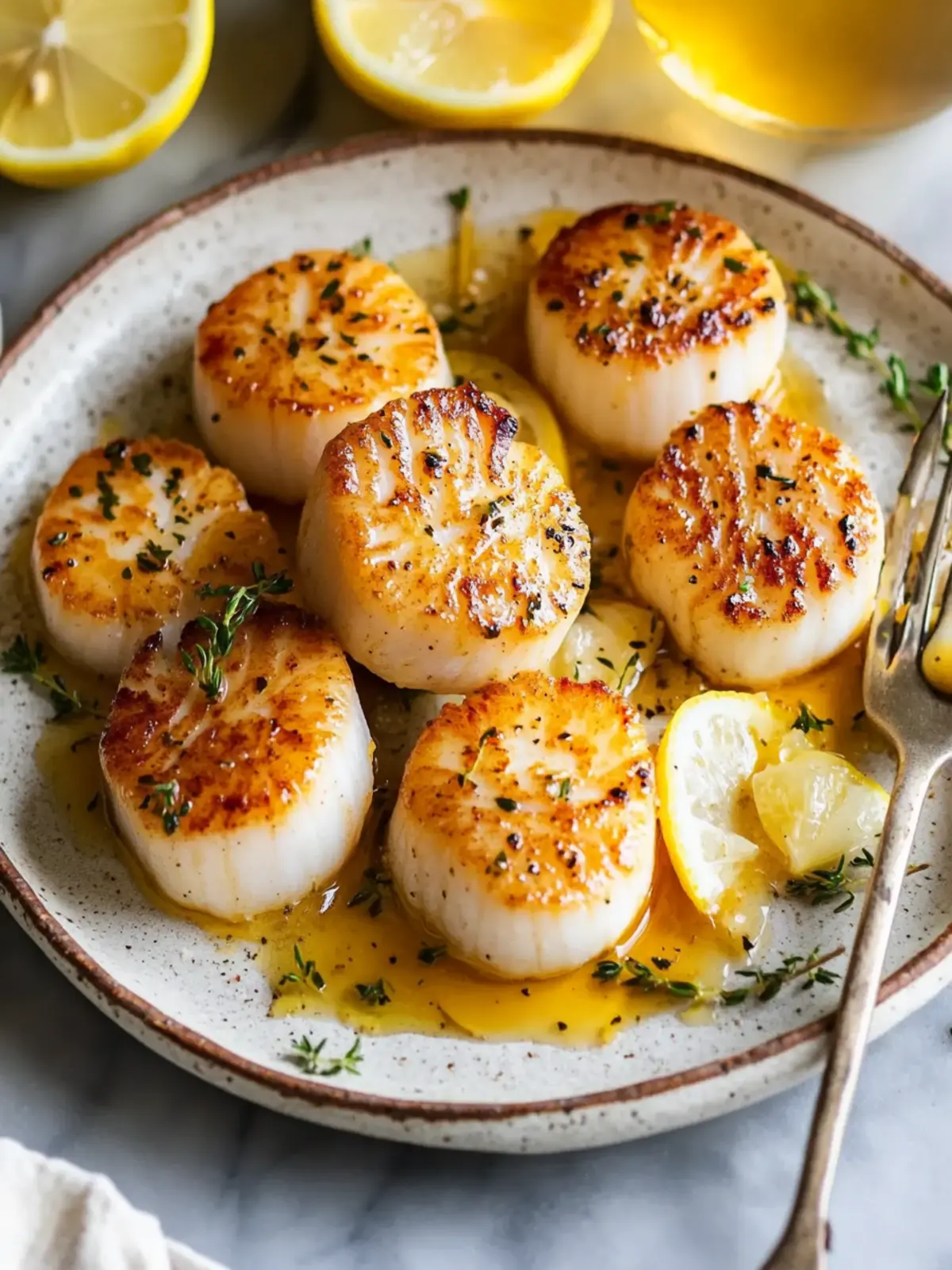 Lemon Butter Scallops: Quick Gourmet Delight in 10 Minutes 5 Lemon Butter Scallops