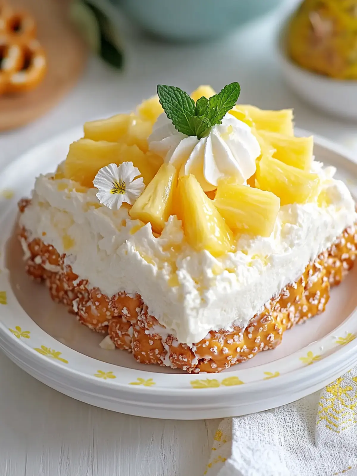 Easter Pineapple Pretzel Salad: Sweet, Salty, and Simple Delight 3 Easter Pineapple Pretzel Salad