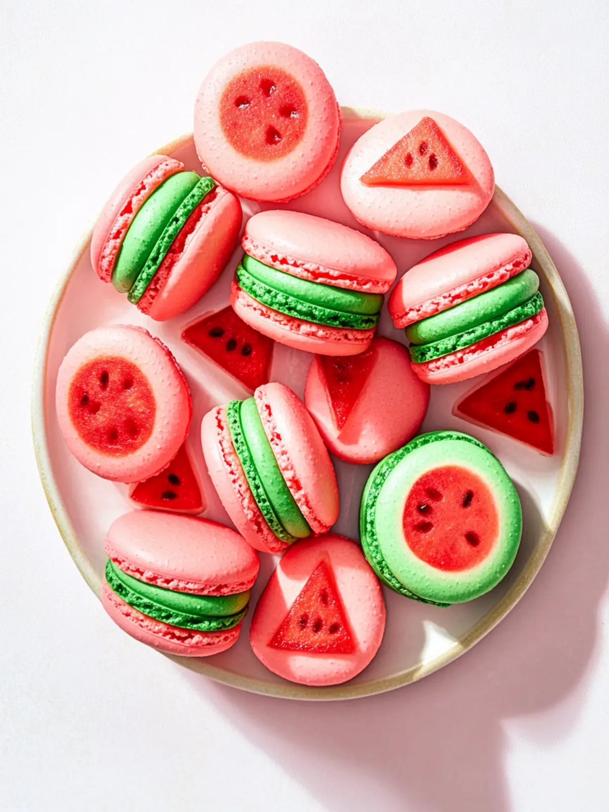Watermelon Macarons: Refreshing Summer Sweets to Wow Friends 4 Watermelon Macarons
