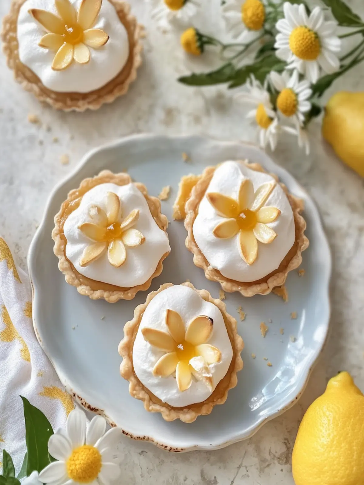 Adorable Daisy Lemon Meringue Pies That Brighten Your Day 2 Daisy Lemon Meringue Pies