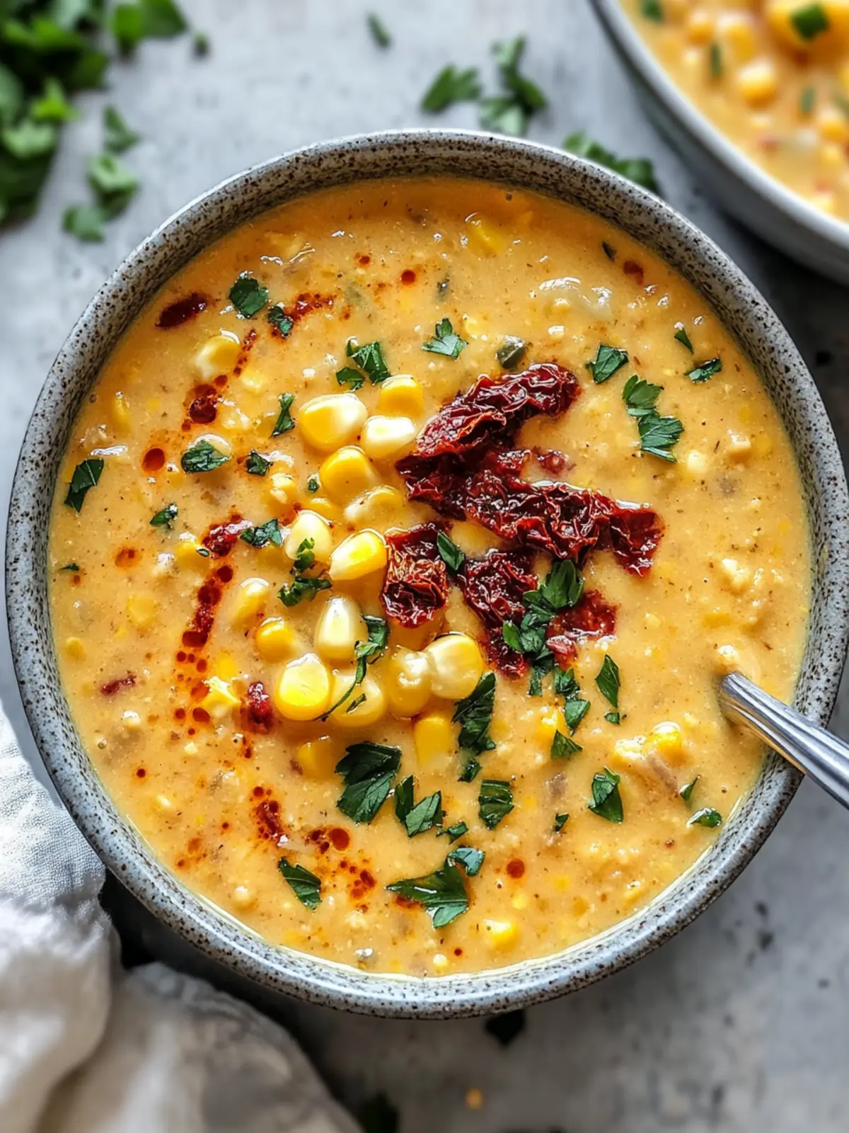 Sun Dried Tomato Corn Chowder: Comfort Food Upgrade 2 Sun Dried Tomato Corn Chowder