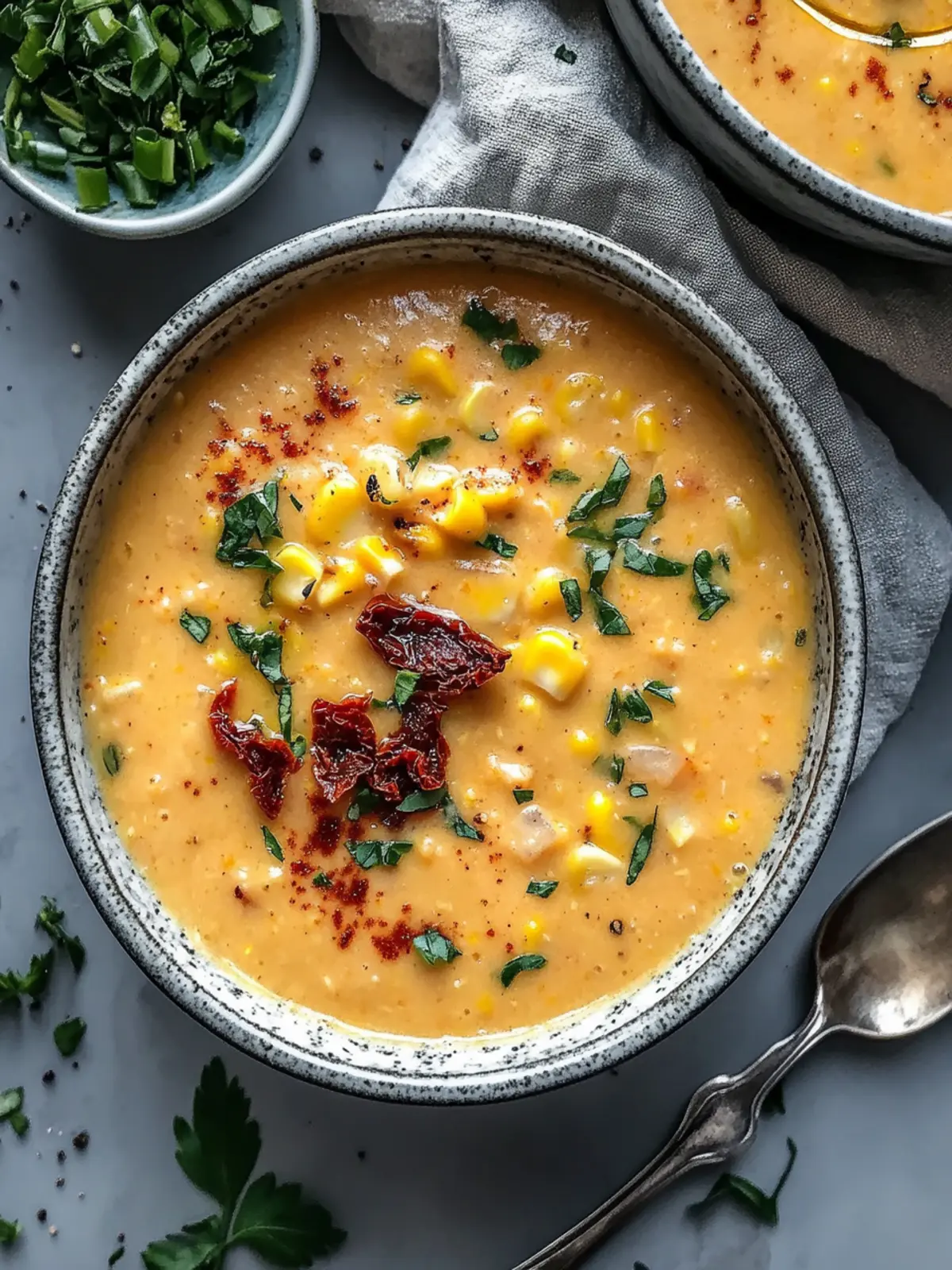 Sun Dried Tomato Corn Chowder: Comfort Food Upgrade 3 Sun Dried Tomato Corn Chowder