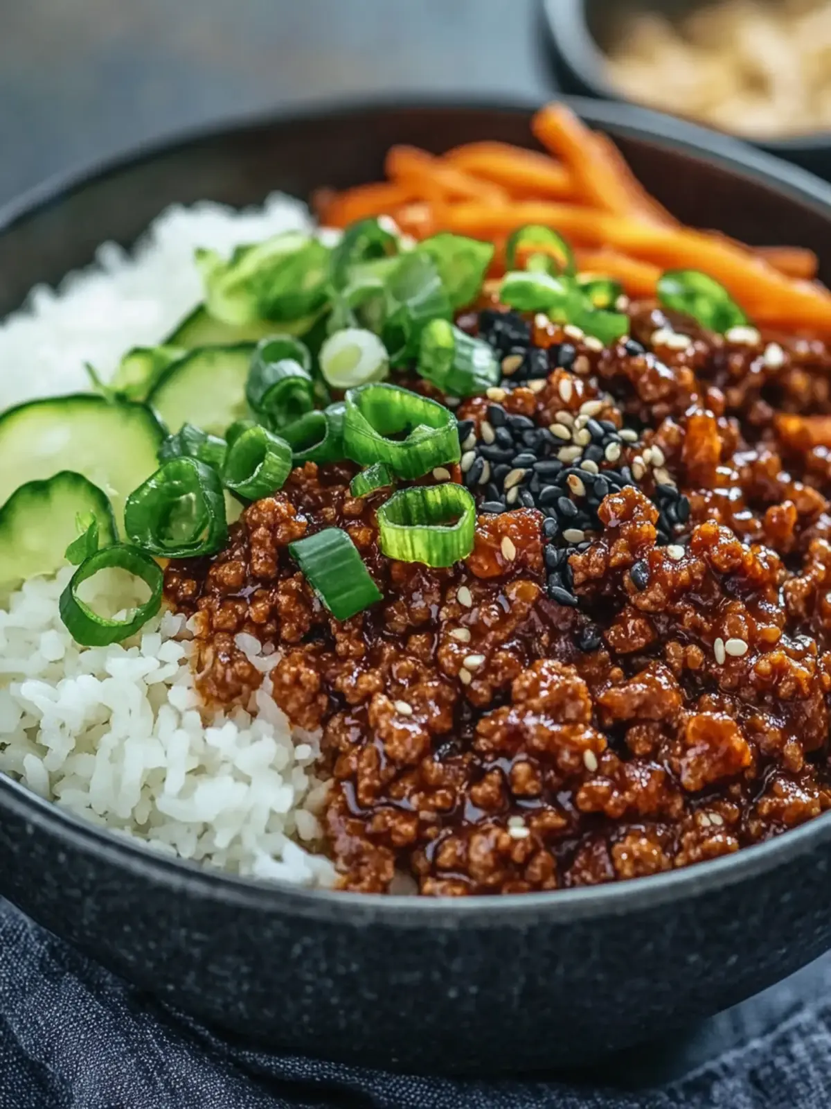Korean Ground Beef Bowl: Quick, Flavorful Family Dinner Delight 4 Korean Ground Beef Bowl