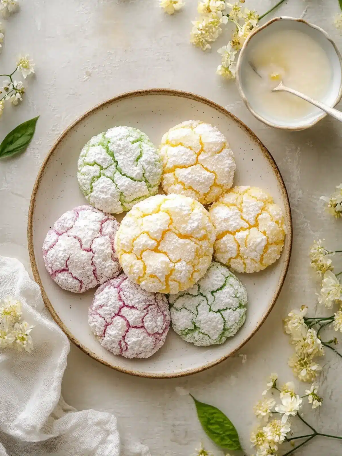 Delicious Springtime Crinkle Cookies for Joyful Baking Days 2 Springtime Crinkle Cookies