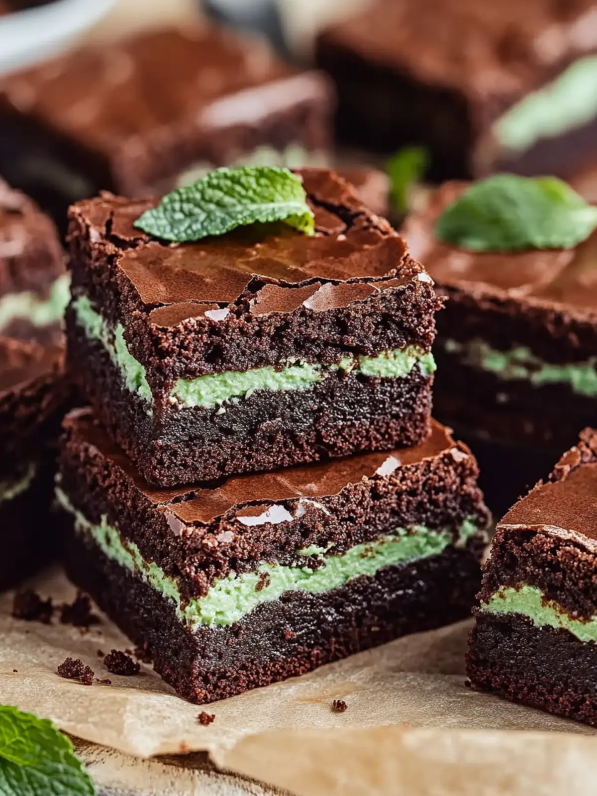 Irresistibly Creamy Mint Brownies for Quick Gourmet Treats 2 Mint Brownies