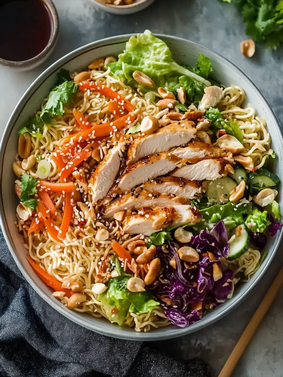 Ultimate Asian Ramen Noodles Chicken Salad: Deliciously Crunchy