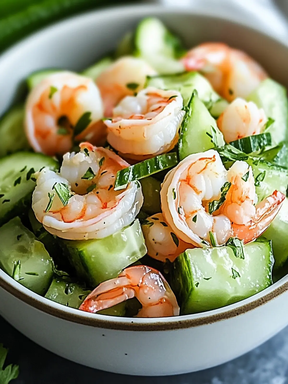 Zesty Cucumber Shrimp Salad: A Refreshing Summer Delight 3 Cucumber Shrimp Salad
