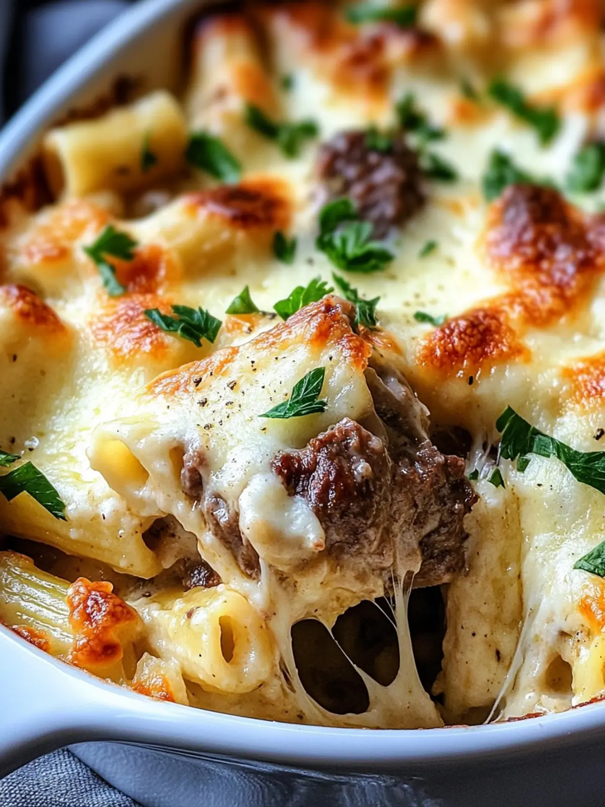 Creamy Steak & Truffle Gouda Pasta Bake for Ultimate Comfort 5 Steak & Truffle Gouda Pasta Bake
