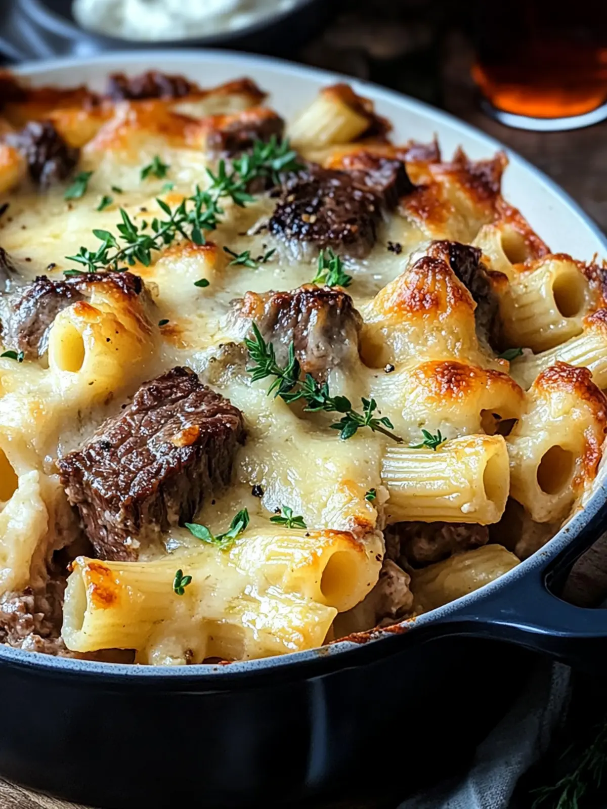 Creamy Steak & Truffle Gouda Pasta Bake for Ultimate Comfort 3 Steak & Truffle Gouda Pasta Bake