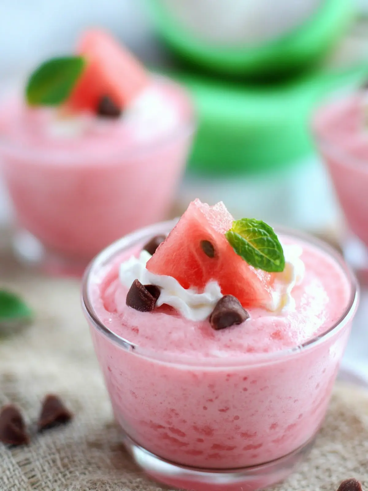 Refreshing Watermelon Pudding Cups – A Delightful Summer Treat 2 Watermelon Pudding Cups