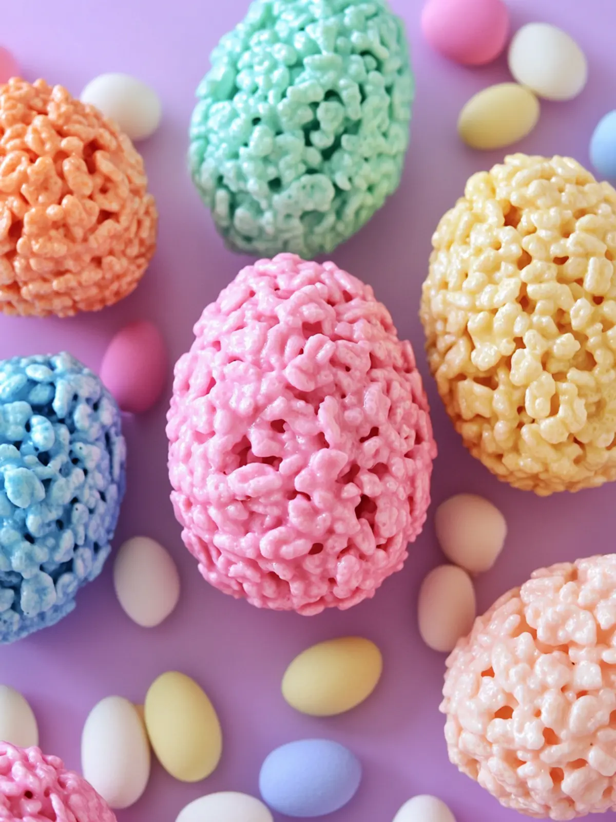 Colorful Rice Krispie Treat Easter Eggs Your Kids Will Love 2 Rice Krispie Treat Easter Eggs