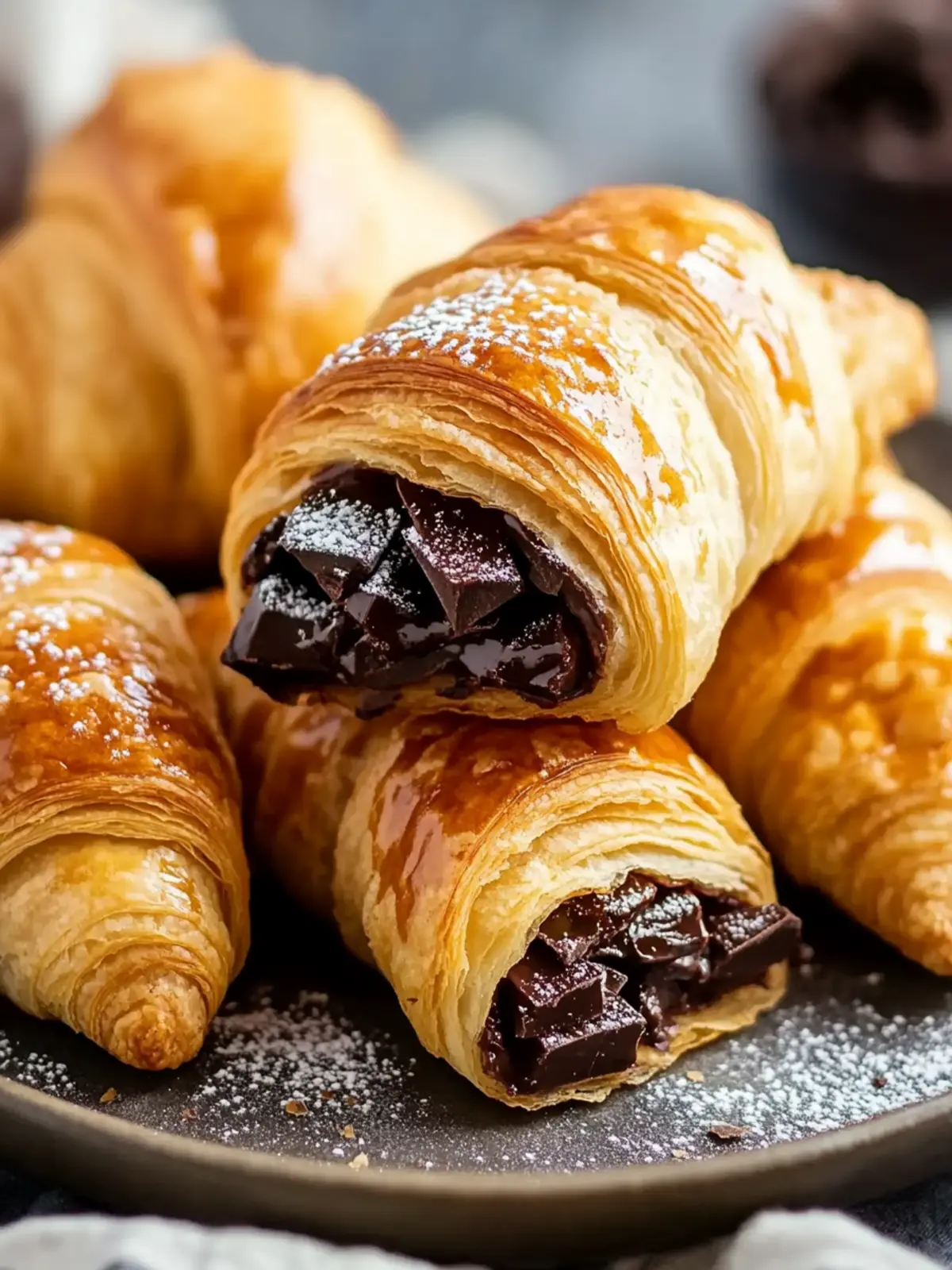 Decadent Puff Pastry Chocolate Croissants in Under 30 Minutes 5 Puff Pastry Chocolate Croissants
