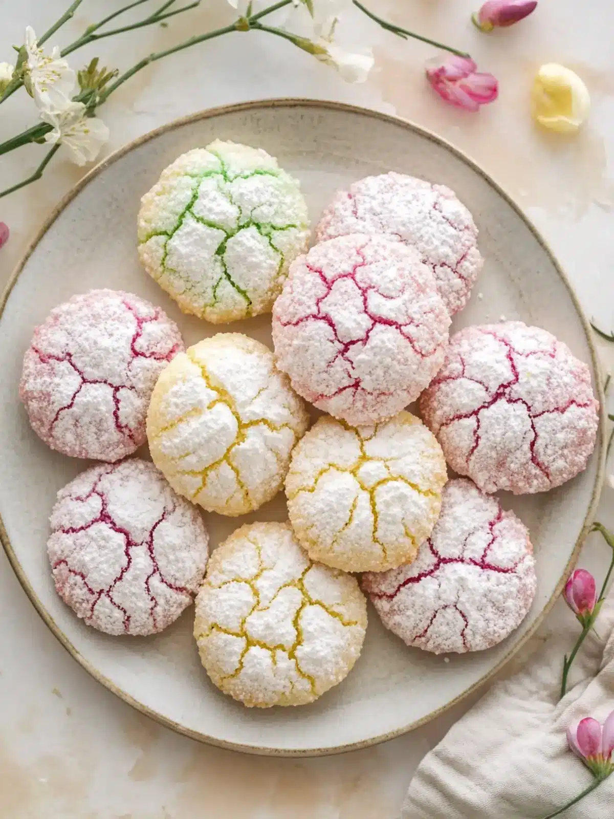 Delicious Springtime Crinkle Cookies for Joyful Baking Days 5 Springtime Crinkle Cookies