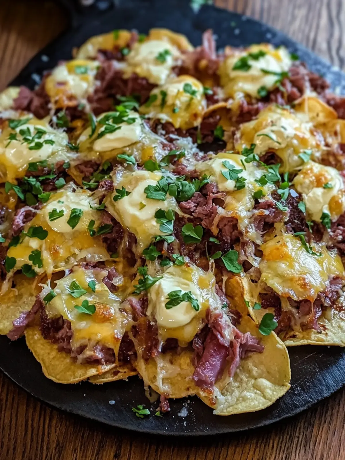 Savor St. Patrick's Day Irish Nachos with Corned Beef & Cabbage 3 St. Patricks Day Irish Nachos Recipe With Corned Beef and Cabbage