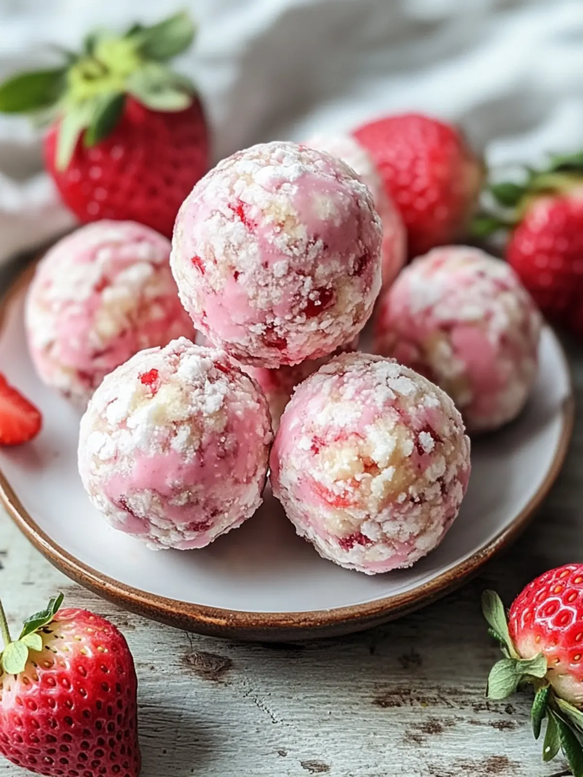 Strawberry Cheesecake Protein Balls for Guilt-Free Indulgence 5 Strawberry Cheesecake Protein Balls