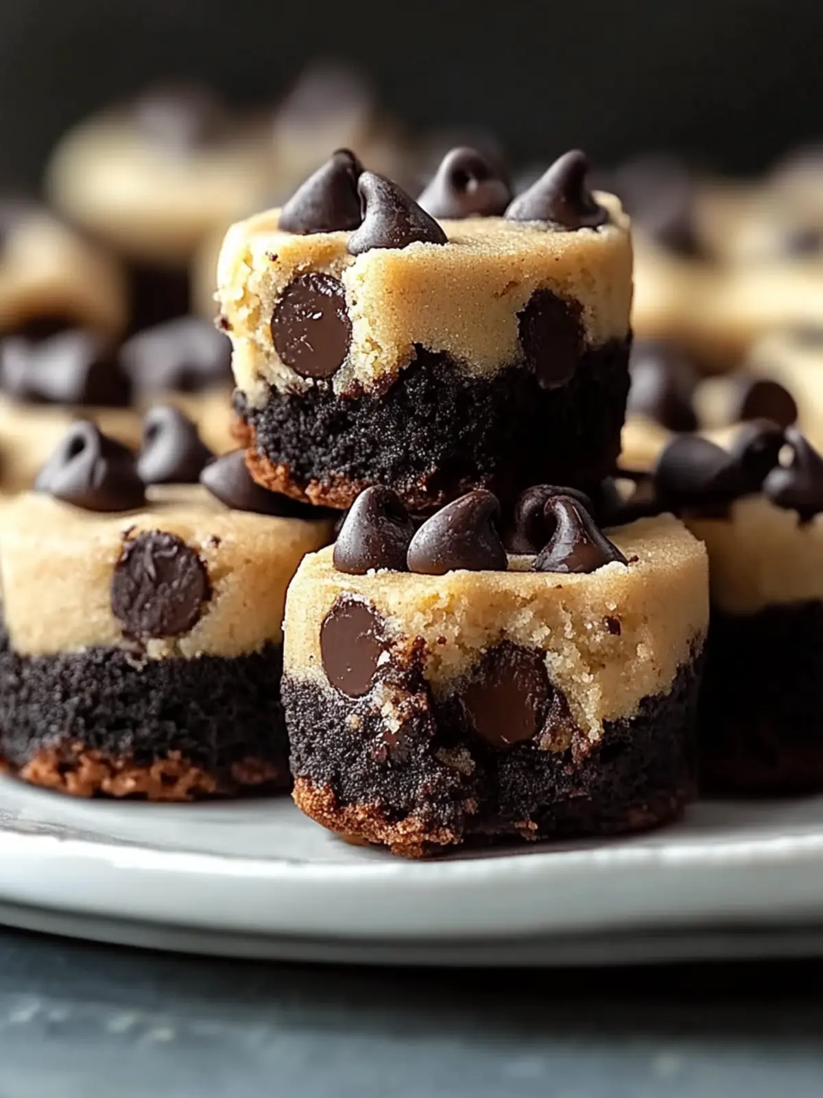 Chocolate Chip Cookie Dough Brownie Bites That Wow Every Time 2 Chocolate Chip Cookie Dough Brownie Bites