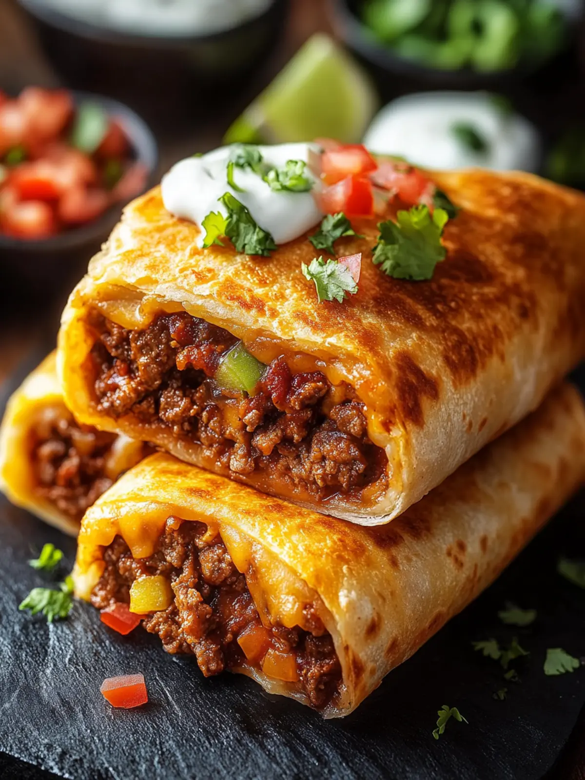 Beef and Cheese Chimichangas: Crispy Tex-Mex Delights You’ll Love 3 Beef and Cheese Chimichangas