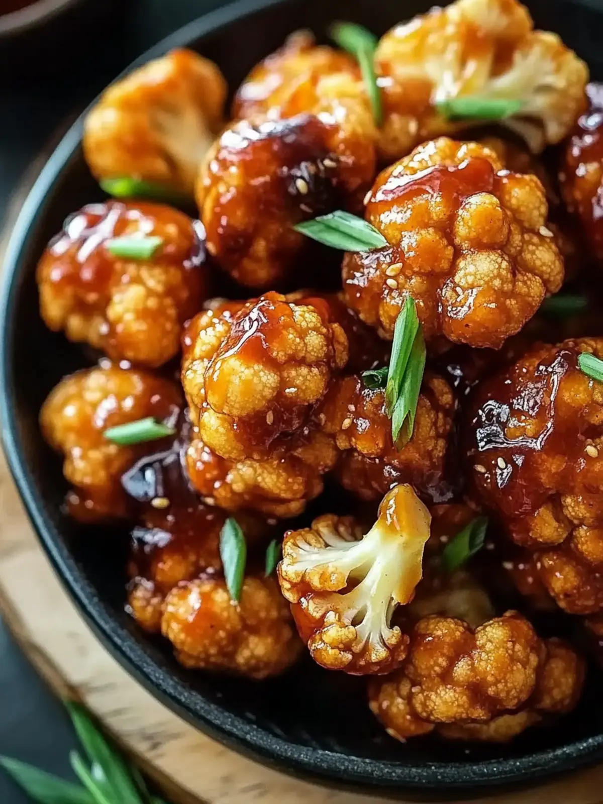 Maple Sriracha Cauliflower