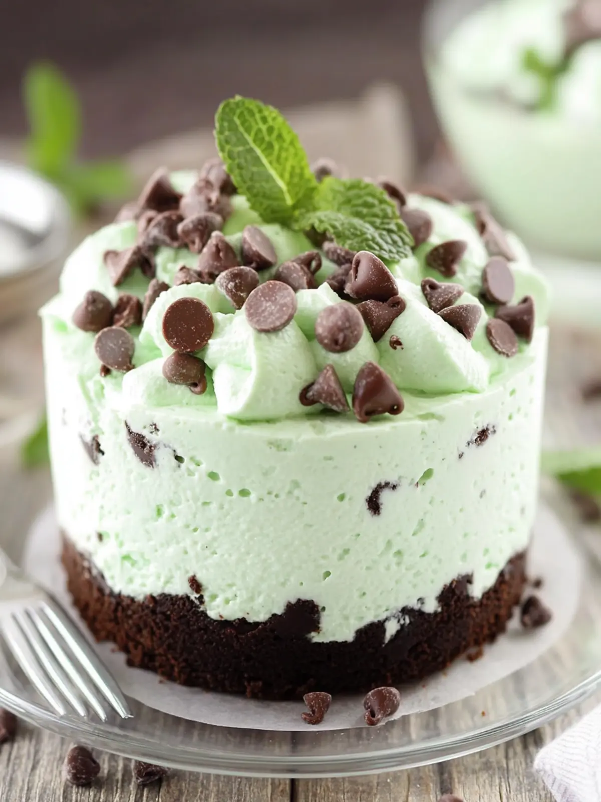 Fresh Mint Chocolate Chip No Bake Cheesecake Awaits You! 5 Mint Chocolate Chip No Bake Cheesecake