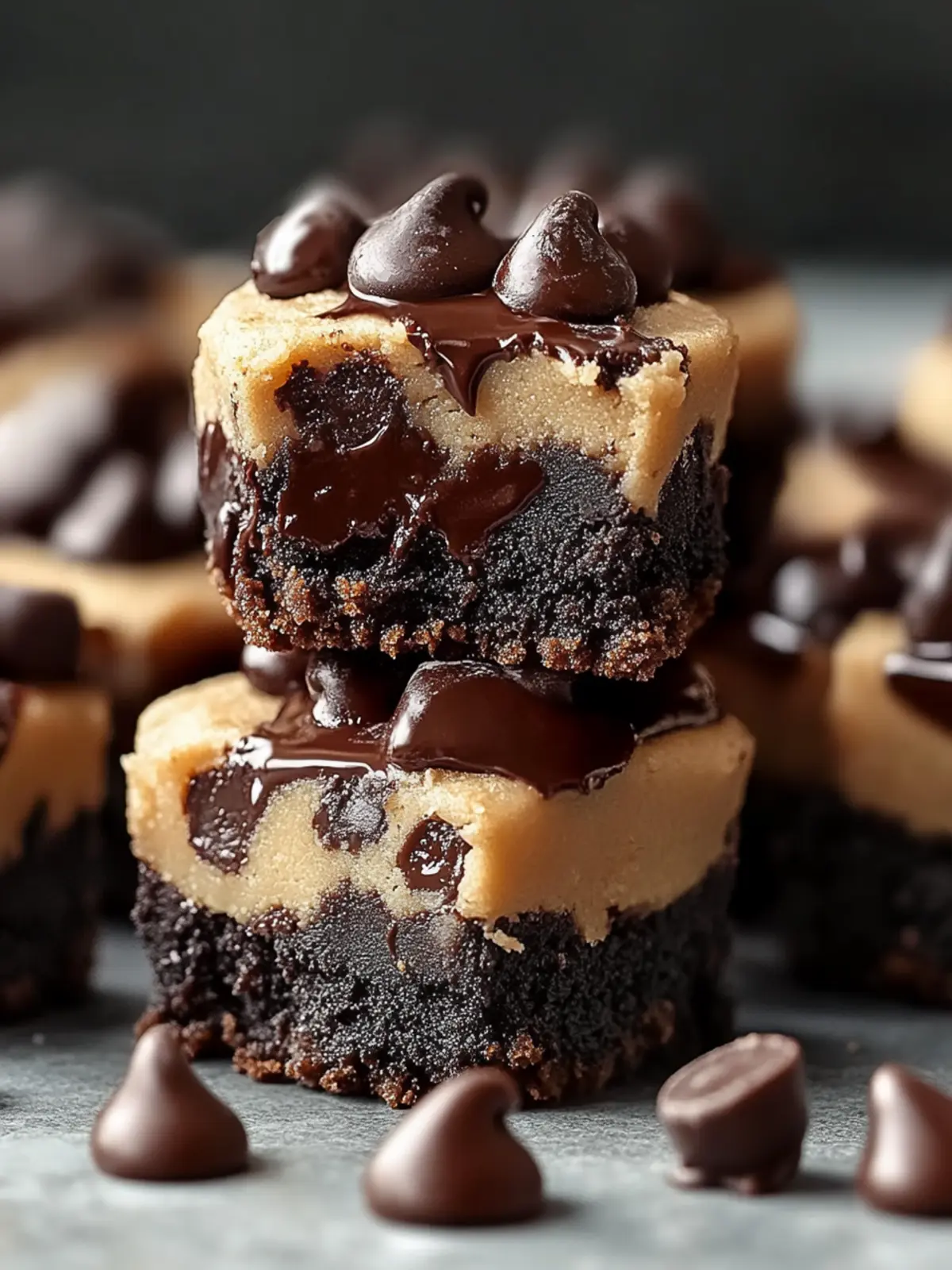Chocolate Chip Cookie Dough Brownie Bites That Wow Every Time 3 Chocolate Chip Cookie Dough Brownie Bites