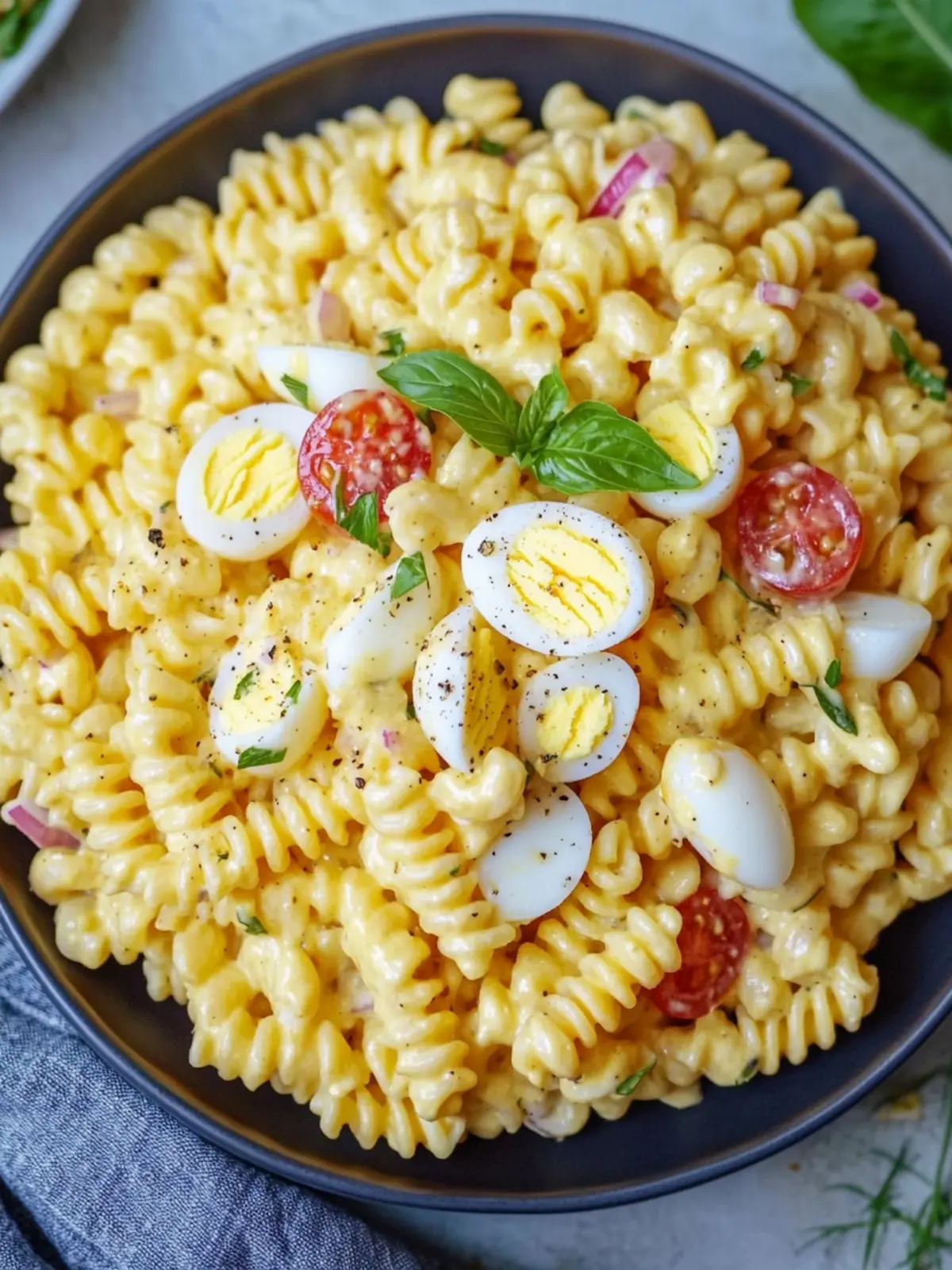 Deviled Egg Pasta Salad: Creamy Perfection for Every Gathering 2 Deviled Egg Pasta Salad
