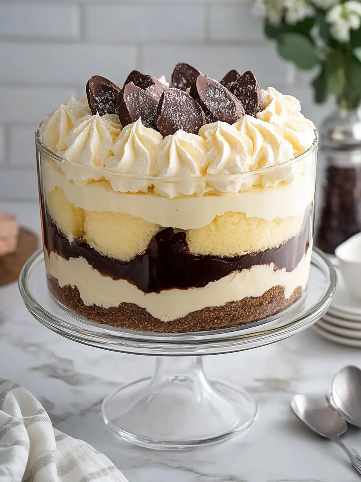 Irresistible Boston Cream Pie Trifle You'll Love To Make! 3 Boston Cream Pie Trifle