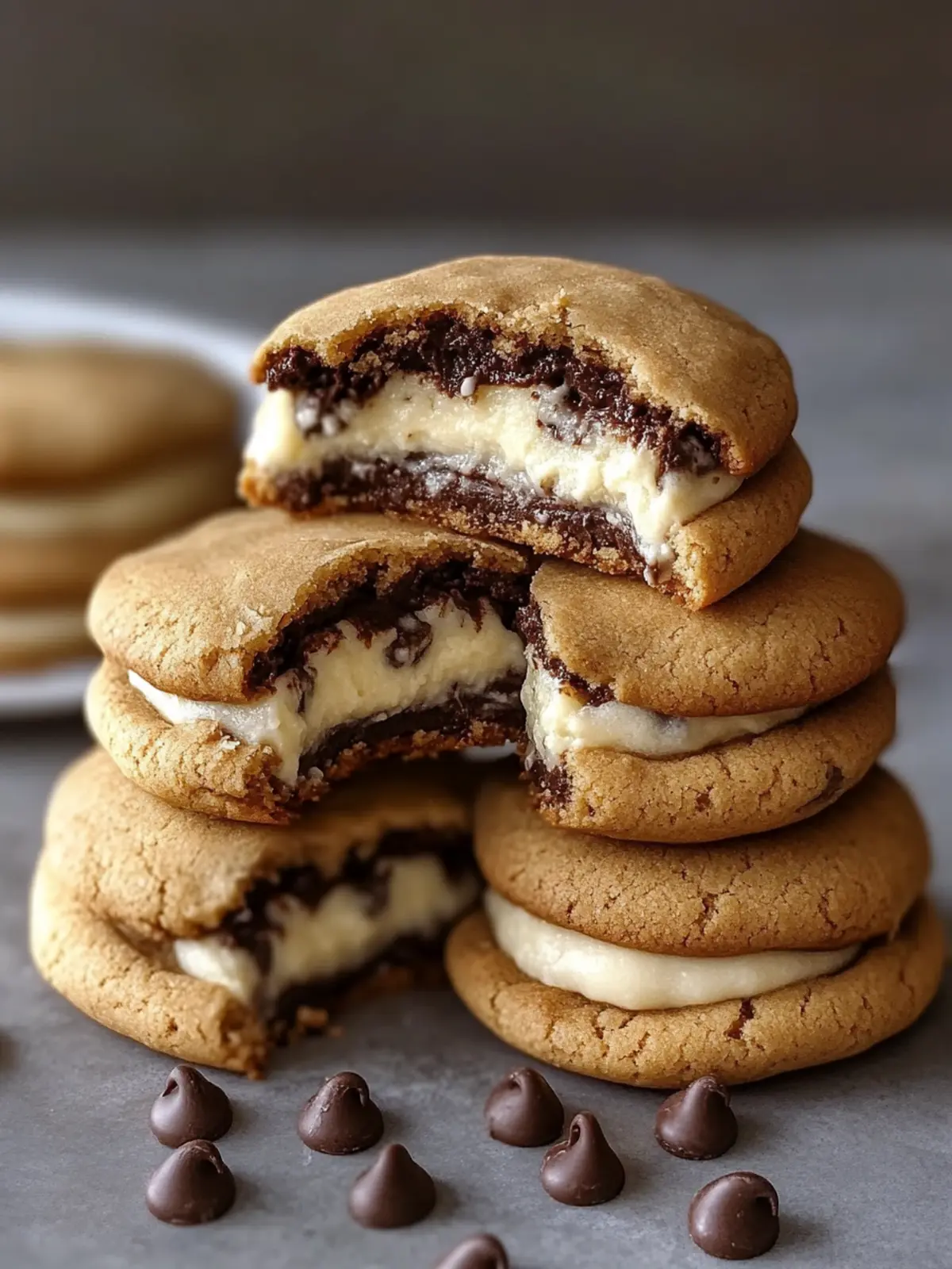 Cheesecake Stuffed Chocolate Chip Cookies for the Ultimate Treat 3 Cheesecake Stuffed Chocolate Chip Cookies