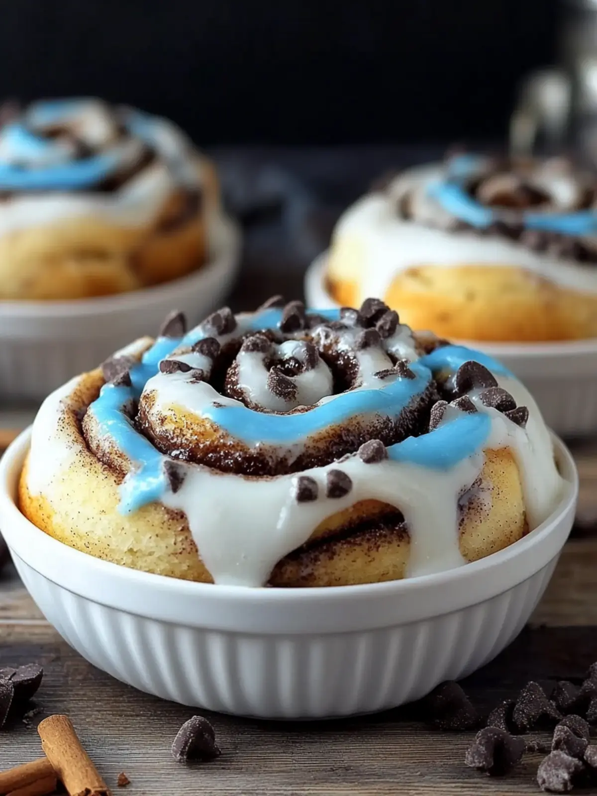 Cookie Monster Cinnamon Rolls: Colorful Treats That Wow! 5 Cookie Monster Cinnamon Rolls
