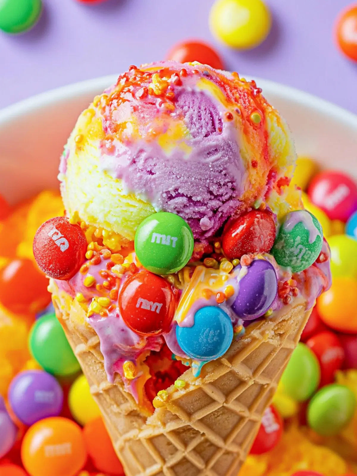 Skittles Ice Cream