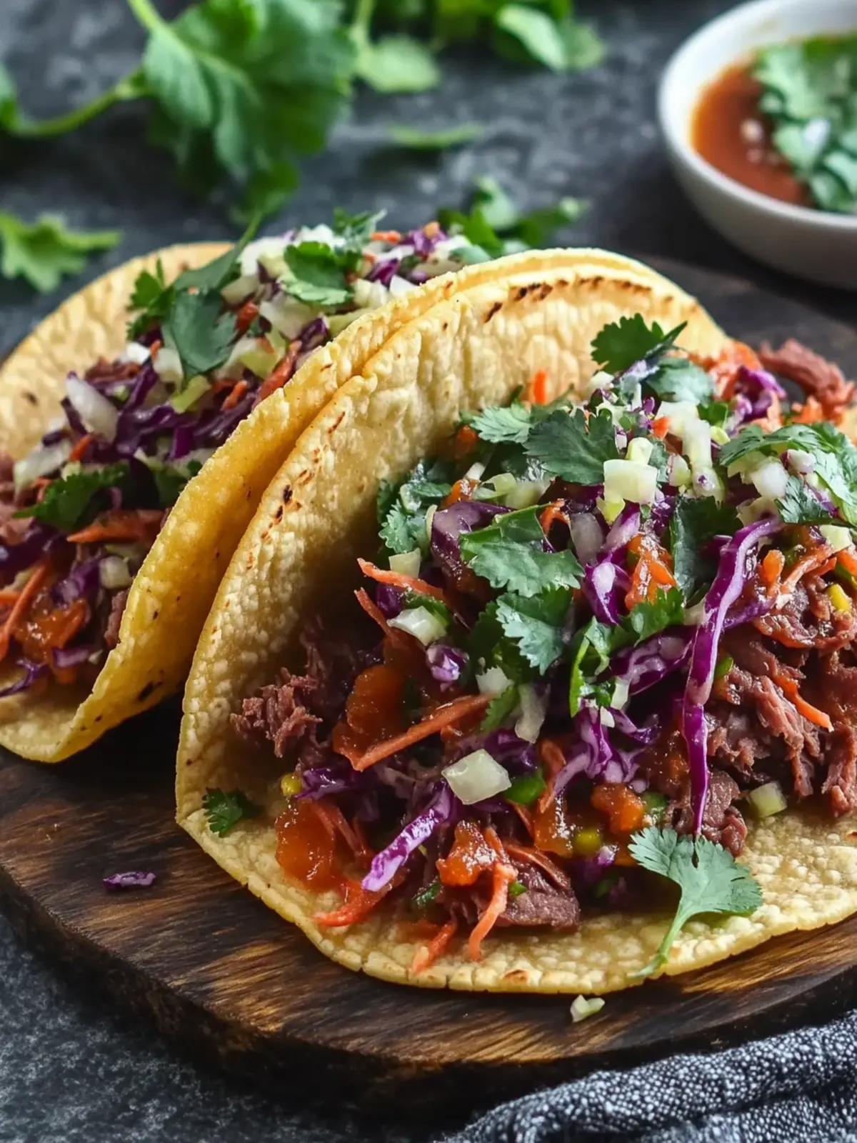St. Patricks Day Corned Beef Tacos with Easy Cabbage Slaw